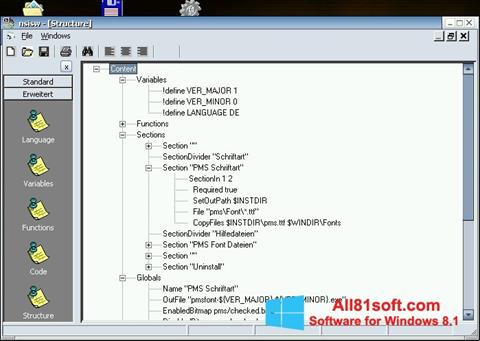 Zrzut ekranu NSIS na Windows 8.1