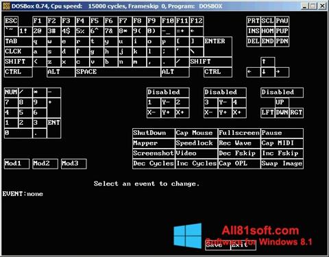 Zrzut ekranu DOSBox na Windows 8.1