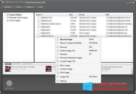 Zrzut ekranu DAEMON Tools Ultra na Windows 8.1