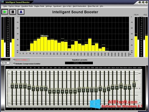 Zrzut ekranu Sound Booster na Windows 8.1