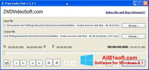 Zrzut ekranu Free Audio Dub na Windows 8.1