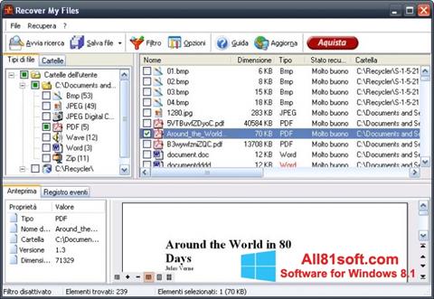 Zrzut ekranu Recover My Files na Windows 8.1