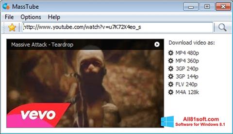 Zrzut ekranu MassTube na Windows 8.1