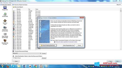 Zrzut ekranu BadCopy Pro na Windows 8.1