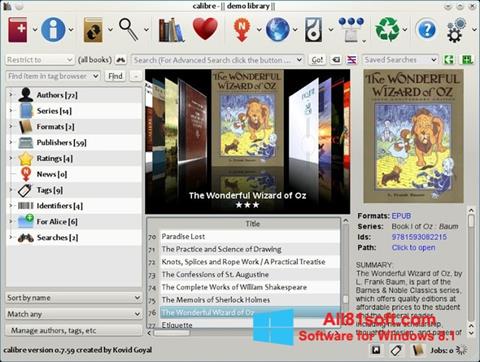 Zrzut ekranu Calibre na Windows 8.1