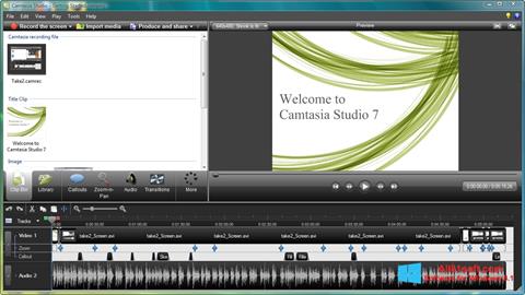 Zrzut ekranu Camtasia Studio na Windows 8.1
