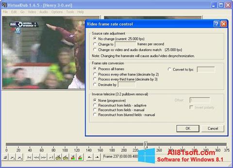 Zrzut ekranu VirtualDubMod na Windows 8.1