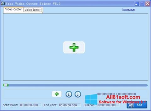 Zrzut ekranu Free Video Cutter na Windows 8.1