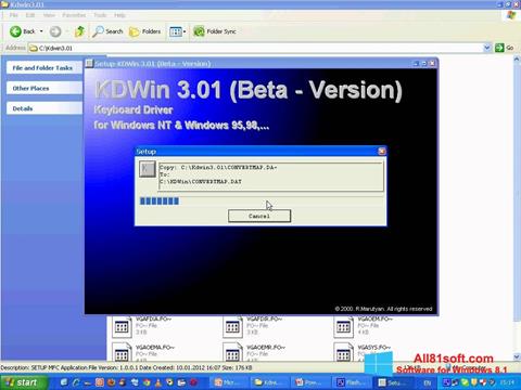 Zrzut ekranu KDWin na Windows 8.1