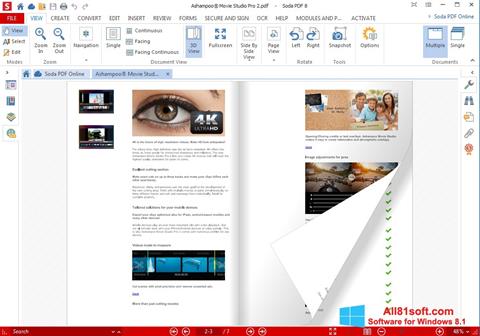 Zrzut ekranu Soda PDF na Windows 8.1