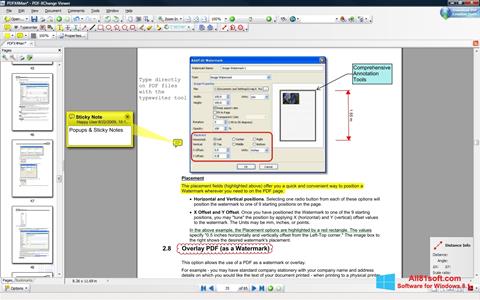 Zrzut ekranu PDF-XChange Editor na Windows 8.1