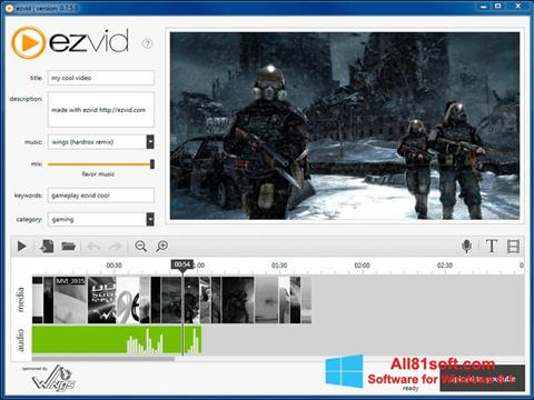 Zrzut ekranu Ezvid na Windows 8.1