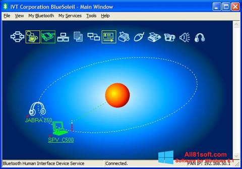 Zrzut ekranu BlueSoleil na Windows 8.1