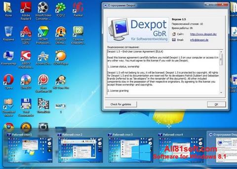Zrzut ekranu Dexpot na Windows 8.1