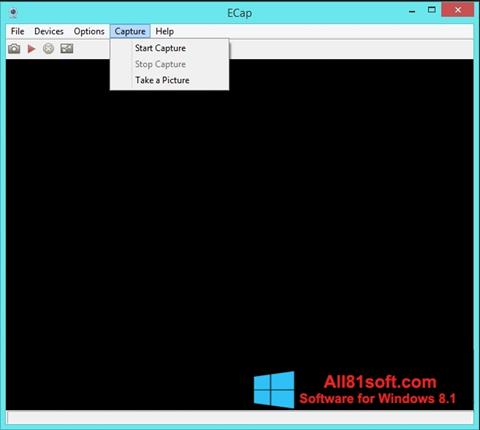 Zrzut ekranu ECap na Windows 8.1
