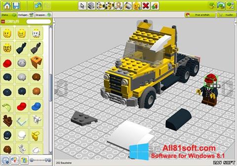 Zrzut ekranu LEGO Digital Designer na Windows 8.1