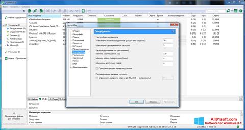 Zrzut ekranu uTorrent na Windows 8.1