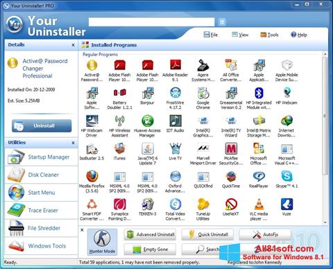 Zrzut ekranu Your Uninstaller na Windows 8.1