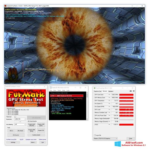Zrzut ekranu FurMark na Windows 8.1