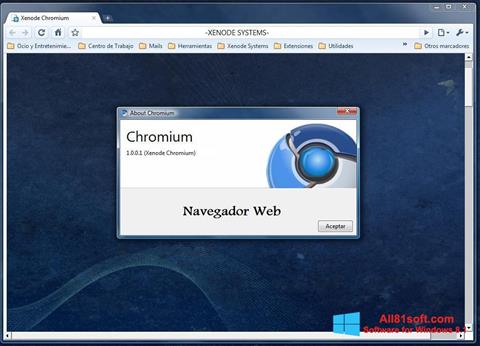 Zrzut ekranu Chromium na Windows 8.1