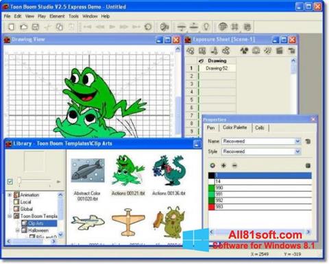 Zrzut ekranu Toon Boom Studio na Windows 8.1