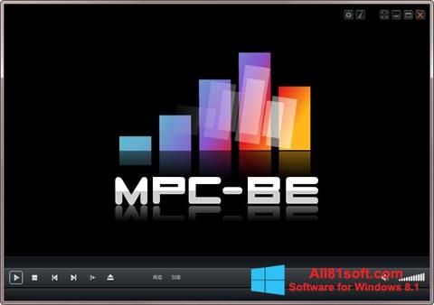 Zrzut ekranu MPC-BE na Windows 8.1