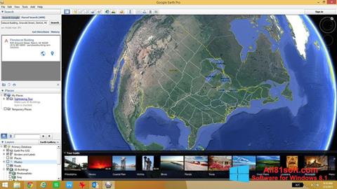 Zrzut ekranu Google Earth Pro na Windows 8.1