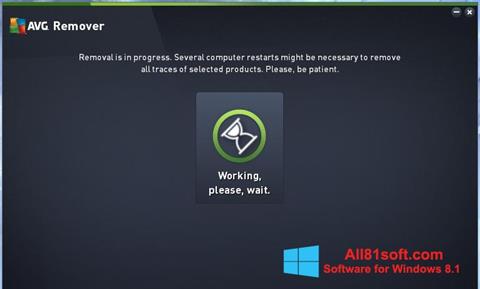Zrzut ekranu AVG Remover na Windows 8.1