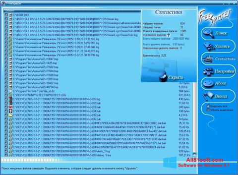 Zrzut ekranu FreeSpacer na Windows 8.1