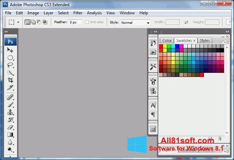 Zrzut ekranu Photoshop Elements na Windows 8.1