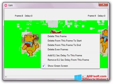 Zrzut ekranu GifCam na Windows 8.1