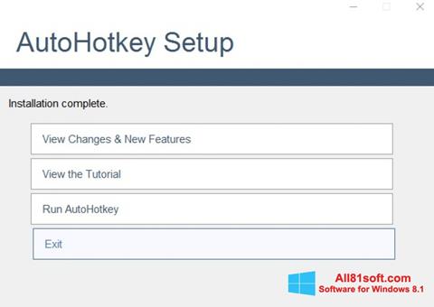 Zrzut ekranu AutoHotkey na Windows 8.1