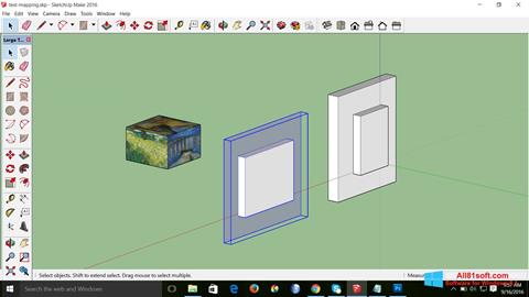 Zrzut ekranu SketchUp Make na Windows 8.1