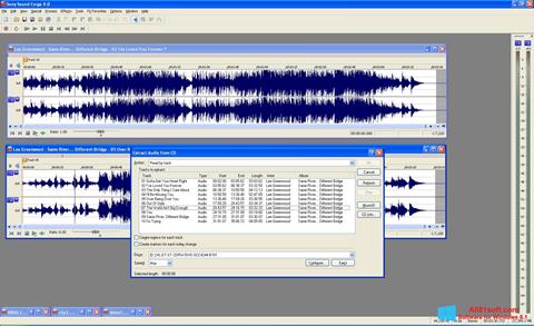 Zrzut ekranu Sound Forge na Windows 8.1